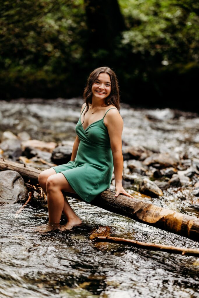 Play in the water. Look at me and smile Senior Pictures